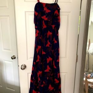 Express floral print maxi dress. Size medium. Worn once.
